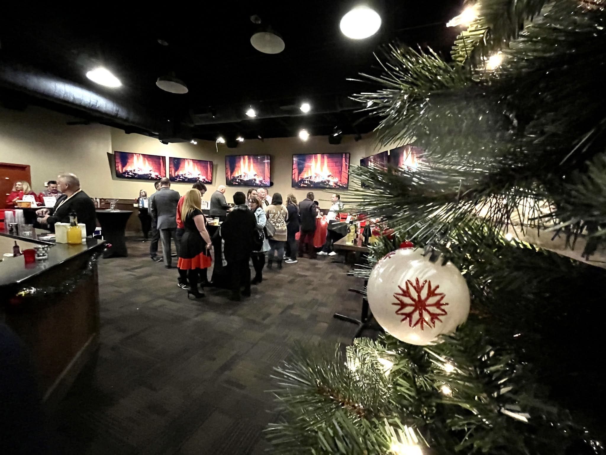 Holiday party venue at McWethy's Sports Bar in Bolingbrook