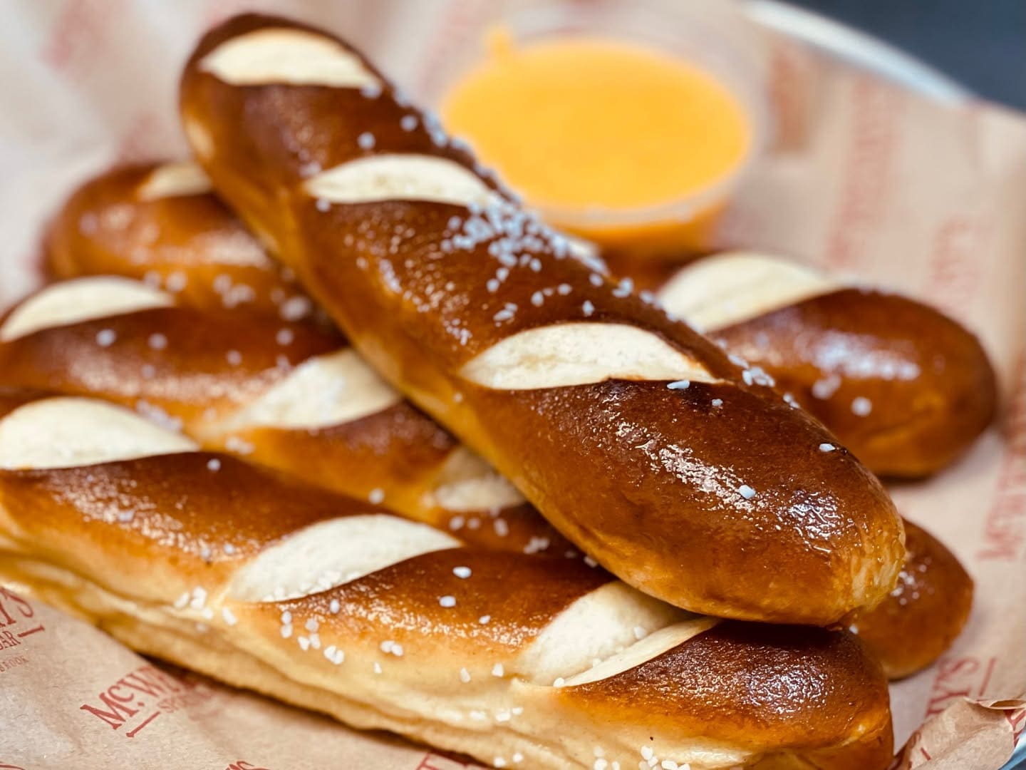 WARM PRETZEL STICKS