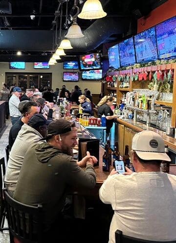 Spirits selection at McWethy's Sports Bar