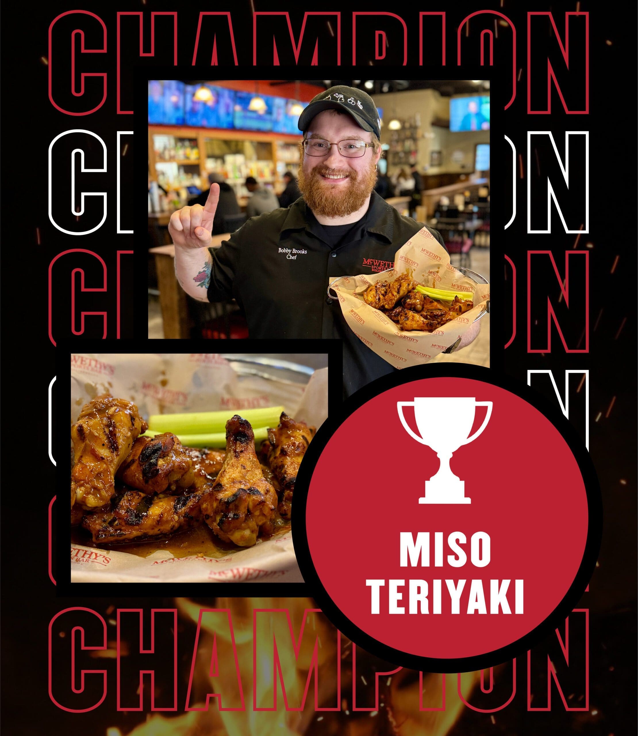 Sauce Madness champion at McWethy's Sports Bar